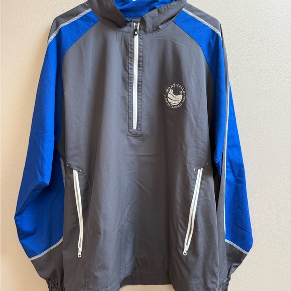 FootJoy Blue and Gray Windbreaker Jacket - Picture 1 of 2
